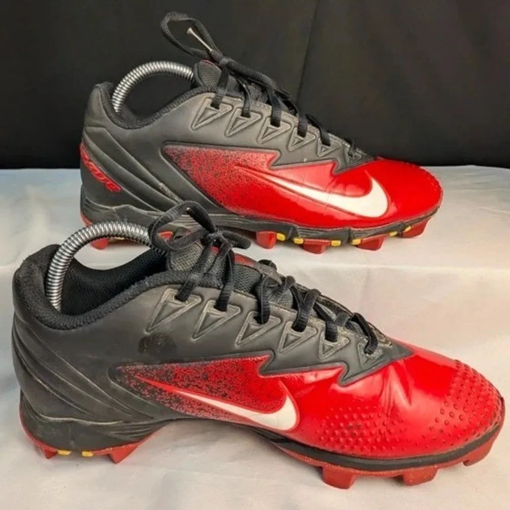 Nike Vapor Ultrafly Keystone Men Size 8 Black Red Baseball Cleats 852688-016